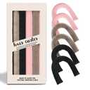 Heatless Hair Curler Overnight Curls, Heatless Curlers for Women, Soft Velvet Satin Flexi Rods Sleep for All Hair Types, No Heat Overnight Sleeping Curler Styling Tools (6 Pcs Mixed Color, 10 IN)