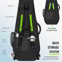 CAHAYA Guitar Bag Electric Case - 0.47in Thick Padding 5 Pockets Electric Guitar Gig Bag with Back Hanger Loop Electric Backpack with Adjustable Shoulder Strap Compatible with ST LP TELE
