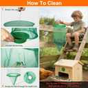 8 Pack Fly Traps Outdoor Hanging, Ranch Fly Traps with Food Bait Tray, Fly Catcher Cage for Indoor or Outdoor Family Farms, Park