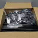 Home 69" Portable Clothes Closet Non-Woven Fabric Wardrobe Double Rod Storage Organizer Black 50x17x65 inch