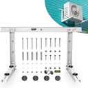 Heavy-Duty Outdoor Mini Split Wall Mount Bracket for 9000-36000 BTU | Weatherproof Mini Split Mounting Bracket | Includes Drill Bit & Anti-Vibration Pads | Max 550lb Capacity