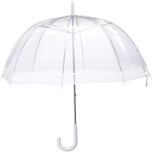 Clear Dome Umbrella, Durable Wind-Resistant Umbrella with Sturdy Bubble Design