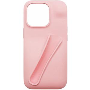 Lipgloss Holder Case for iPhone 16, Lip Gloss Case Lipstick Lip Glaze Stylish Silicone Funny Women Girls Cover for iPhone 16 6.1 inch 2024 (Pink)