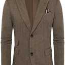 PJ PAUL JONES Men Tweed Blazer Wool Herringbone Sport Coat Jacket Vintage Blazers Suit Jackets. Size L.