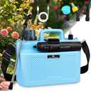 Battery Powered Sprayer 2 Gallon - Pump Sprayer Electric Garden Spray Weed Sprayer with 4 Nozzles Retractable Wand Adjustable Strap for Lawn and Yard Plant Care