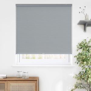 LazBlinds Cordless Cellular Shades, Blackout Privacy Honeycomb Shades for Home, Thermal Insulation Noise Reduction Blinds for Windows, 29'' W x 48'' H, Dark Grey