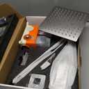 RTOBWEYE 8 Inch Ceiling Mount Shower Faucet Set, Polish Chrome Rainfall Shower System, Square Rain Shower Head with Handheld Spray Combo Ceiling, Silver Rainfall Shower Faucet Fixtures (3-Setting)