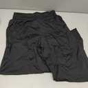 ZOOSIXX Soft Black Pajama Pants for Women, Wide Leg Comfy Casual Lounge Yoga Capri Pants 22'' / 30'' (Large), Black 