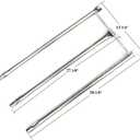 Hongso Replacement Parts for Weber Genesis Silver B & C, Genesis Gold B/C, Spirit E310 E320 700 Grills with Side Mounted Control, 17.4" Grill Grates 7525, 22.5" Flavorizer Bars 7536, Burner Tube Kit