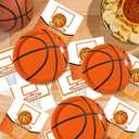 QIYANPAX 150 PCS Basketball Plates and Napkins Supplies - Dinner & Dessert Plates, Napkins for Basketball Birthday Party Decorations, Serves 50