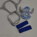 Replacement Full Face CPAP Mask Headgear Set for ResMed Airtouch F20 & Airfit F20, Highlights Optimizest Comfort with Rapid-Resilience Blue Memory Foam - F20 Mask Large Accessories Supplies (No Elbow)