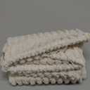 MIULEE Pack of 2 Corduroy Decorative Throw Pillow Covers 18x18 Inch Soft Boho Striped Pillow Covers Modern Farmhouse Home Decor for Sofa Living Room Couch Bed Cream White