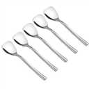 Idomy Set of 12 Stainless Steel Dessert Ice Cream Spoons, 5.51-INCH
