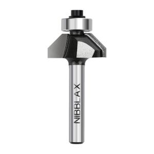 3 x 45 Degree Router Bit, Chamfer Router Bit 1/4 inch Shank, 1/4" Bevel Length and 4.5mm Cutting Height with an Angle of 45 Degrees for Angled Edges Woodworking 3 x 45 Degree Router Bit, Chamfer Router Bit 1/4 inch Shank, 1/4" Bevel Length and 4.5mm Cutting Height with an Angle of 45 Degrees for Angled Edges Woodworking