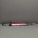 ThreeH Pagoda Umbrella Vintage Bridal Parasol Windproof 16 Ribs Leather Hooked Handle Rain Sun Umbrella (Pink)