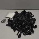 125 Different Size Black Balloons With Glue Dots And String