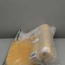 AAAAAcessories D-Shaped Chair Cushions, 2" Thick Dining Chair Pads with Ties and Removable, Machine-Washable Cover, 17" x 16", Set of 4, Golden Yellow