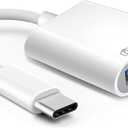 Apple USB-C to USB Camera Adapter with 100W Charging Port, USB 3.2 OTG 10Gbps Cable for iPhone/iPad to Connect Card Reader, USB Flash Drive, SSD Hard Drive, Keyboard, Mouse, Hubs, MIDI, Plug & Play