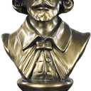 Resin Statue of William Shakespeare Bust, Vintage Bust Sculptures Home Decor for Living Room, 12 Inch Aesthetic Shelf Decor for Office Table, Unique Broadway Gifts, Renaissance Style