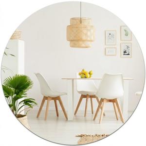 DARENYI 16.5 x 13 inch Frameless Circle Wall Mirror for Bathroom Sink, Non-Glass Shatterproof Acrylic Mirror Tile for Wall, Vanity, Bedroom, Living Room, Entryway, Home Decor, Double-sided Tapes Include