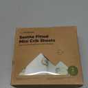 2-Pack Mini Crib Sheets Fitted - 38x26 Pack N Play Sheets for Pack and Play Mattress, Organic Cotton, Soft & Breathable Playard Bedding, Neutral Mini Toddler Bed Cover for Boys, Girls (Elly)