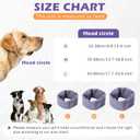 Dog Ear Cover, Comfort Dogs Hoodie for Anxiety, Adjustable Ear Wraps Muffs for Noise Protection, Purple L