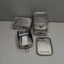 Umigy 4 Pcs Stainless Steel Food Containers 1000 ml Metal Bento Lunch Box Stainless Steel Food Storage Containers, Lockable Clips to Leak Proof, Reusable Dishwasher Snack Boxes for Work