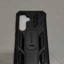 FNTCASE for Samsung Galaxy S25 Case: for Galaxy S24 Case with [Built-in Screen Protector & Kickstand] [Military-Grade Drop Protection] Heavy Duty Protective Full Body Shockproof TPU Phone Cover Black