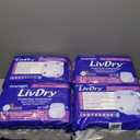 LivDry Adult XL Incontinence Underwear, Overnight Comfort Absorbency, Leak Protection, X-Large, 48-Pack