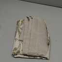 jinchan Linen Valance Curtain Farmhouse Christmas Decorations Floral Print for Kitchen Living Room Double Layer Blackout Valance 18 Inches Rustic Window Treatment 1 Panel Rod Pocket Green on Beige