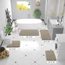 OLANLY Bathroom Rugs 30x20, Extra Soft Absorbent Chenille Bath Rugs, Rubber Backing Quick Dry, Machine Washable Bath Mats for Bathroom Floor, Tub and Shower, Home Decor Accessories, Warm Taupe