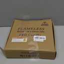 kakoya Flameless LED Candles with Timer 5 Pc Flickering Flameless Candles for Romantic Ambiance and Home Decoration Stable Acrylic Shell,with Embedded Star String，Battery Operated Candles（Red）