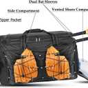 MATEIN Extra Large Catchers Gear Bag, 90 L Baseball Bag with Vented Shoes Compartment and Bat Holder for Baseball Equipment, Softball Duffle Fits Batting Mitten, Tball Gear, Helmet for Adult Men