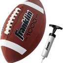 Franklin Sports Youth + Adult Footballs - Extra Grip 1000 Official Size, Junior + Pee Wee Kids - 1 + 12 Packs
