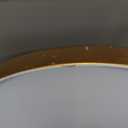 TeoKJ 2 Tier Gold Side Table, Folding Round Metal End Table Small Nightstand with Two Removable Tray for Bedroom Living Room Bedside Small Spaces Gold + White