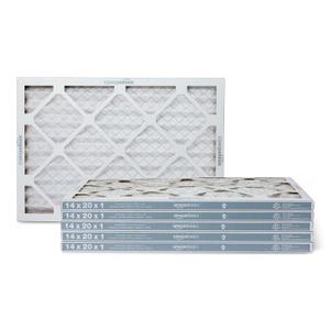 Amazon Basics Merv 5 AC Furnace Air Filter 14x20x1 inches, Pack of 6 (Actual size: 13.75" x 19.75" x 0.75")