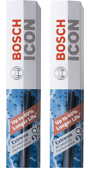 BOSCH 22A22B ICON Beam Wiper Blades - Driver and Passenger Side - Set of 2 Blades (22A & 22B)