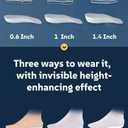 3 Pairs Height-Increasing InsolesHeight boostersHeel Lifts for Shoes,Orthopedic High PadsArch Support Inserts for Men and Women,(Gray0.6"/1"/1.4" Height) (1 Inch)
