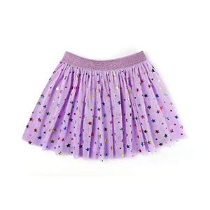 DANI CHINS Girl's Layered Tutu Skirt Tulle Princess Sparkle Skirt (Lt.Purple, 07)