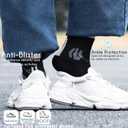 BRISIRA Coolmax Bamboo Viscose Kids Socks Compression Athletic Hiking Running Sports Boys Socks Moisture Wicking for Youth (Small, Black-3pack)