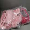 Hoteam 54 Pcs Galentine Pink Spa Party Supplies Girls Sleepover Party Favors Set of 18, Pink Bow Headbands, Sleep Eye Masks, Cosmetic Bags for Girls Women Birthday Bachelorette Slumber Gifts