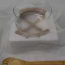 Glass Salad Bowl with WoodenBase and Utensils Large Salad Serving Bowl Set for Pasta,Fruit,Mixing Salad,Popcorn,Chip,and Decoration and Decoration (Glass 2, Transparent)