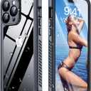 Humixxfor iPhone 15 Pro Case,for 15 Pro Case Cover,Built-in CameraLens and Screen Protector [Full-Body Shockproof][IP68 Underwater][Anti-Scratch] [Dustproof][Snowproof]Protective Case,A-Black