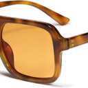 VANLINKER Retro 70s Square Aviator Sunglasses for Women Men Vintage Trendy Rectangle Sun Glasses VL9816