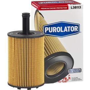 Purolator L38113 Premium Engine Protection Cartridge Oil Filter Compatible With 2002-2014 Volkswagen Jetta, 2002-2014 Golf, 2001-2003 EuroVan, 2013-2014 Beetle and 2010-2013 Audi A3