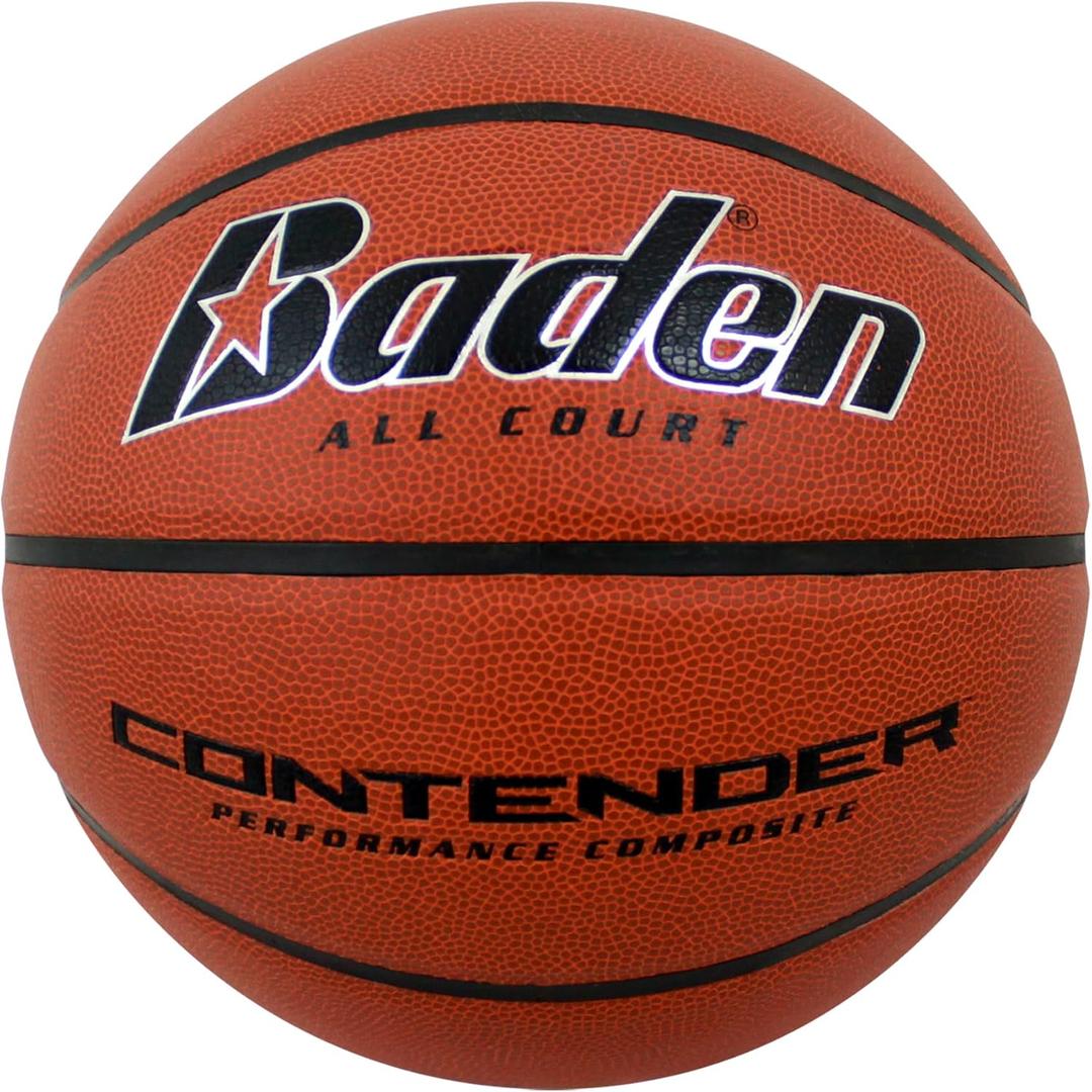 Baden Contender Indoor/Outdoor Composite Basketball (29.5-Inch, Natural Orange Color)