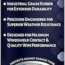 Rain-X 830216 WeatherArmor Beam Wiper Blades, 16 Inch Windshield Wipers (Pack of 1), Automotive Replacement Windshield Wiper Blades With Industrial Grade Synthetic Rubber Squeegee