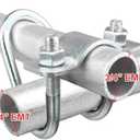 20 PCS Conduit Cross-Connector Vertical Pipe Clip for 3/4" EMT Electrical Pipe(OD 0.922"), Also Fits 1" Round Tube, Crossover Clamp for Greenhouse, Fence