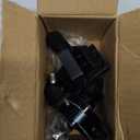 Rotatable Hair Dryer Holder with Sturdy Metal Clamp, 360-Degree Adjustable Table Mount, Black