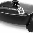 Elite Gourmet 10.5Qt Nonstick Electric Skillet, Extra-Deep 16"x13"